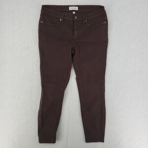 Lila Ryan Jeans Mid Rise Skinny Brown 29